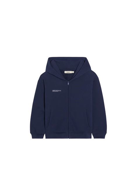 Navy Blue 365 Zipped Hoodie PANGAIA KIDS | 10000317NAVY BLUE